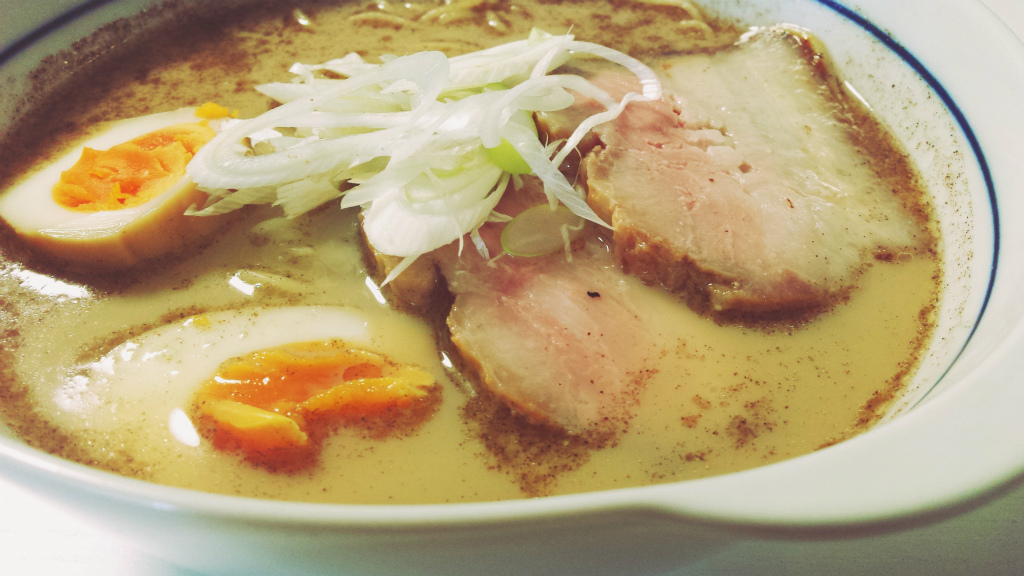 物産展の豚骨ラーメン